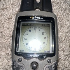 Garmin Rino 120 Handheld Hiking GPS Navigator & 2-Way Radio testd broken antenna