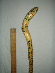 Walking stick / cane…very tall..new..hand painted..local pick up..Atlanta, Ga.