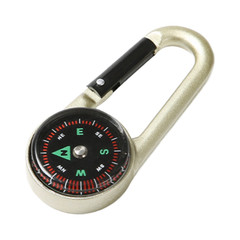 FOR For compass Keychain Clip with Red Arrow North Indicator Metal Carabiner
