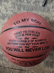 Collector Basketball To My Son Inspirational Motivational Gift Display Ball Love