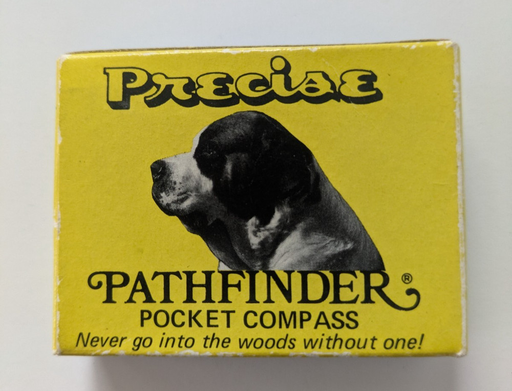 Precise Pathfinder Pocket Compass Made in Japan Boxed Suffern NY Hiking Gear