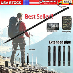 Trekking Pole Travel Walking Stick, Multifunctional Lightweight Aircraft Alumi