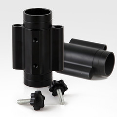 Ultralight 150g Aluminum Alloy Pole Holder for Outdoor Curtain Systems 10.7cm