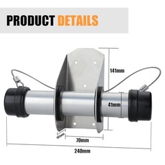 Waterproof Trailer Document Holder Aluminum Tube Trailer Registration Holder