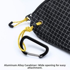 Travel Clothesline Set Includes 4m Rope 20 Clips and Gray or Black Pouch