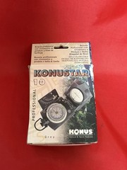 Konus 4075 Konustar-11 Metal Compass, Liquid Filled w/ Clinometer Green in Box