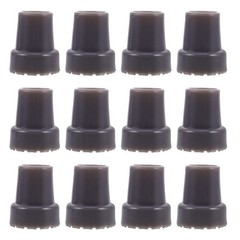 12 Pcs Walking Stick Rubber Tips Crutch Bottoms Replacement Cane Base