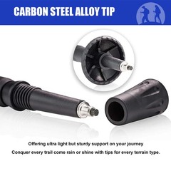 2X Telescopic Walking Trekking Poles Nordic Hiking Sticks Adjustable Alpenstock