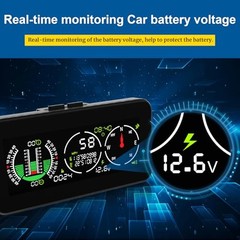 Car Inclinometer for Off-Road Driving, GPS Speedometer MPH KMH with AM50-B