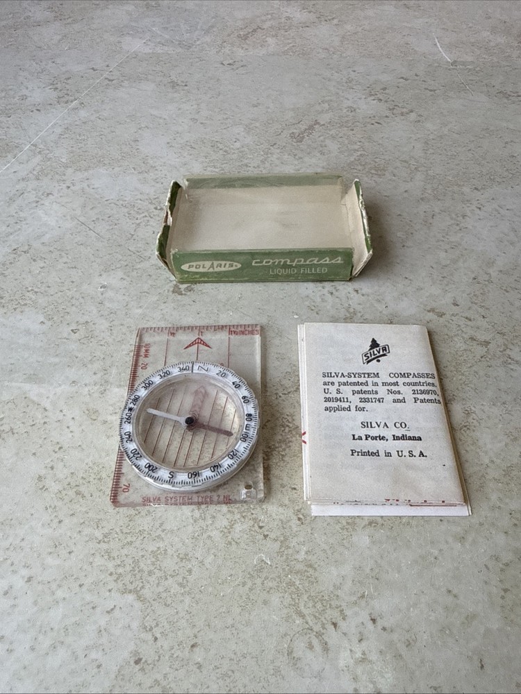 Polaris Compass Silva Co. Hiking Mapping Orienteering