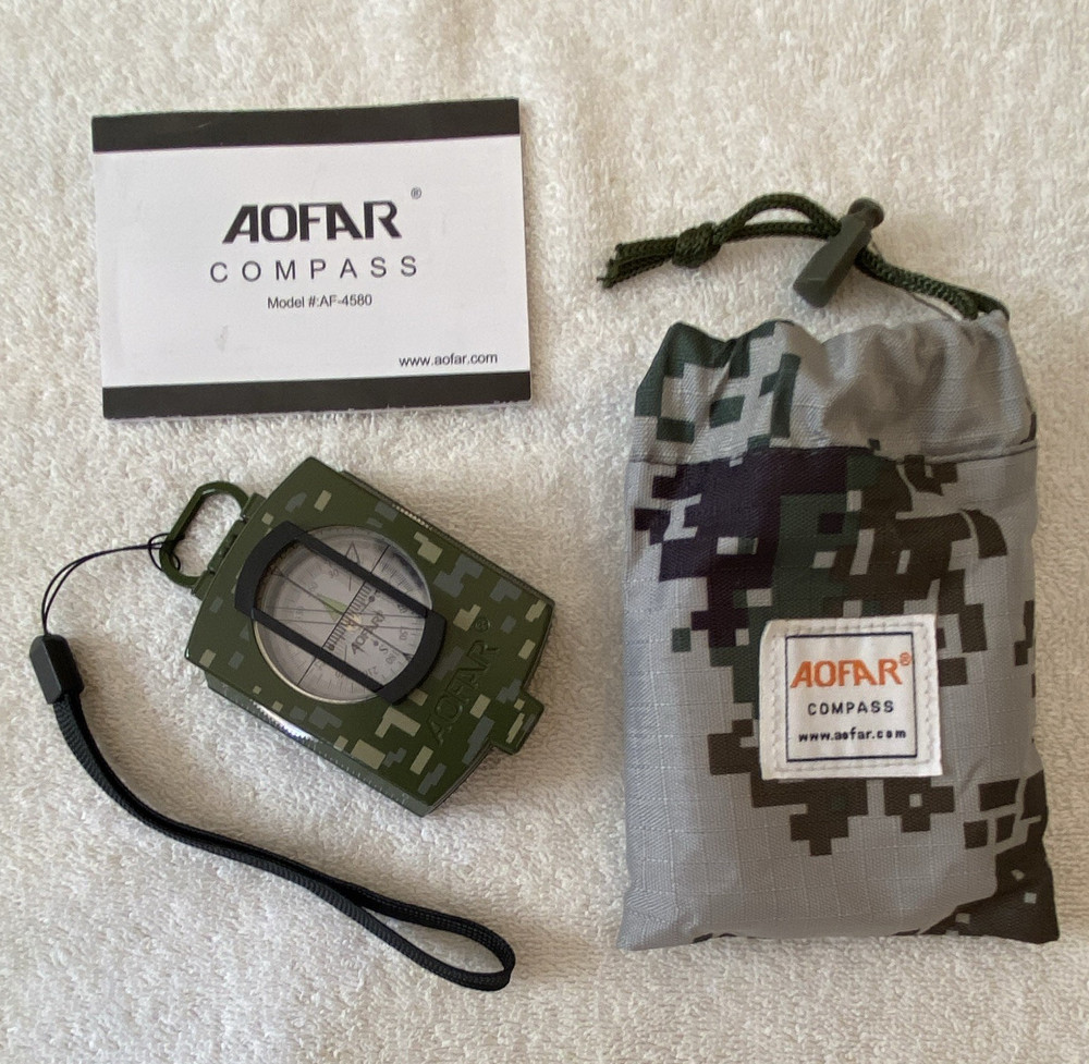 AOFAR AF-4580 Compass with pouch