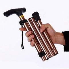 Folding Telescopic Walking Stick Cane Trekking Pole for Hiking Elderly