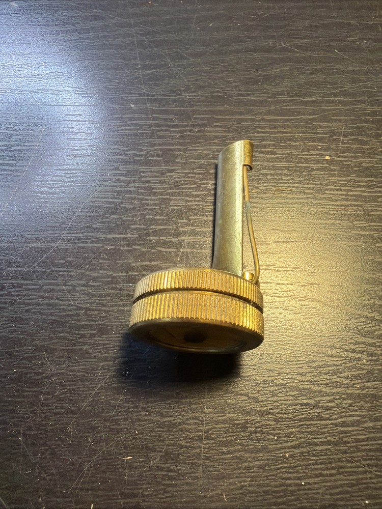 Old Brass Long Stem Pin On Compass Liquid Filled Germany Camping Hunting