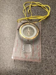 Map Pocket Compass & Ruler & Lanyard for Survival Kits