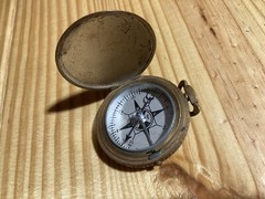 Taylor Gydawl Compass No. 2930 Hunter Case with Square Center Design Circa 1938