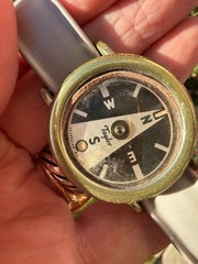🧭Vintage Taylor Rochester N.Y. USA Wrist Compass Used, Working!