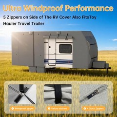 RV Covers for Travel Trailers, 22-24ft Heavy Duty Camper Cover, 7 Layers Extr…