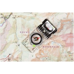 Brunton TruArc15 F-TRUARC15-DMIL-K-GL Compass Rare Earth Magnet, Glow, Mirrored
