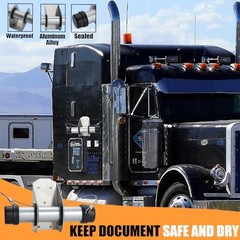 Waterproof Trailer Document Holder Aluminum Tube Trailer Registration Holder