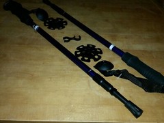 Twistlock Tibet Batons Summit Pole Snow Hiking Trekking 105-135cm 7075 duralumin