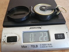 Engineer Lensatic Directional Compass Tested Works Plastic Taiwan C.C. Camping