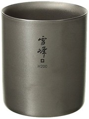Snow Peak Unisex Seppou Stacking Mug H200 Titanium One Size JAPAN IMPORT