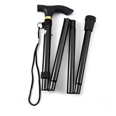 Folding Telescopic Walking Stick Cane Trekking Pole for Hiking Elderly
