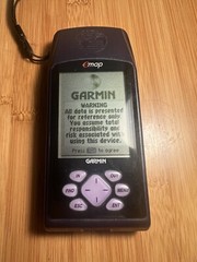 Garmin eMap AM 12 Parallel Channel GPS -POWERS ON! (Untested) (Unit/card)