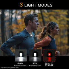 innofox Running Light, 2Pack Reflective Gear for Runners, cool black