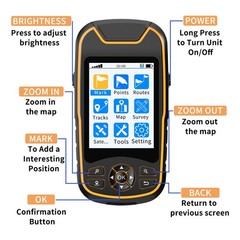 Handheld GPS for Hiking Rugged Handheld GPS Navigator with USA Topo Map
