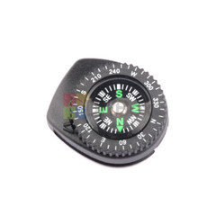 2PCS Mini Clear Liquid-filled Button Compass Clip on band Outdoor Molle Backpack