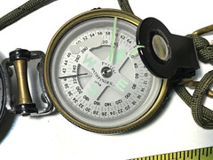 Vintage Lensatic Compass Liquid Filled- Japan Works