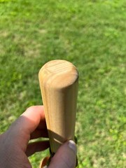 Standing Black Bear, Natural Earth Tones Poplar Wood Walking Stick Hiking Staff