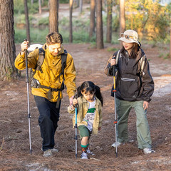 Outdoor Walking Stick Aluminum Alloy Alpenstock Telescopic Hiking Trekking Pole