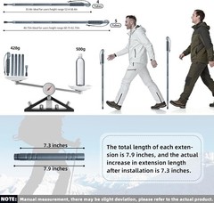 Hiking Trekking Pole, Adjustable Length Walking Stick Survival Lightweight
