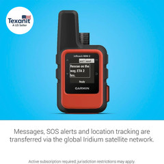 Inreach Mini 2, Lightweight and Compact Satellite Communicator, Hiking Handheld,