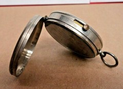 1930s STELLAR Germany Jeweled-Transit Lock 1-13/16″ (46mm) Hinged Case Compass