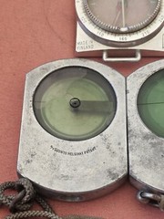 Vintage Suunto Helsinki Clinometer In Rough Condition & Suunto Compass Used N4.