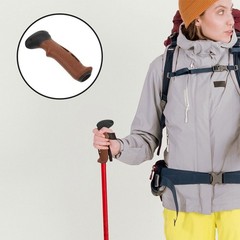2Pcs Cork Handle Replacement for Nordic Walking Poles Lightweight Durable Grip
