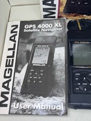 MAGELLAN GPS 4000 SATELLITE NAVIGATOR, TESTED & WORKS. INC BOX, CASE, MANUAL