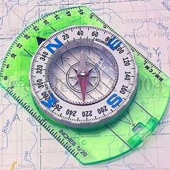 Compass Map Scouts Camp Boys Hunt Girls Hike Camping Rotating Dial Declination