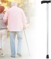 Walking Cane, Folding Cane, Portable Aluminium Alloy Frosted Anti‑Skid Elderl…