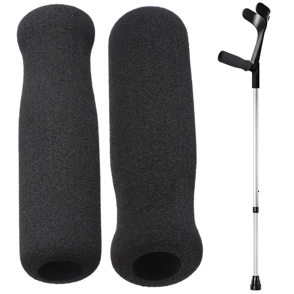 2Pcs Walker Handle Cushion Pads Soft Nbr Cover with Non Slip Grip for Crutches