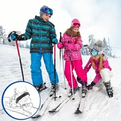 Vincreem 2 Pcs 18″ Classic Snowshoe Strap Kit Black Skiing about 18″,