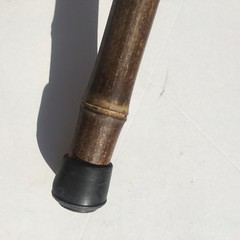 100% Vintage Bamboo Wood Walking Hiking Stick Staff Hike Pole Hand Carved Wooden