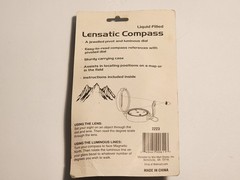 Lensatic Compass With Luminous Dial Liquid Fill
