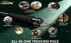 Trekking Pole Tactical Walking Stick, Multifunctional Lightweight Aircraft