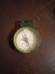 Vintage Plastic Compass Made In Hong Kong Works Great Very Rare Unique Pendant