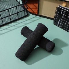 2Pcs Black Crutch Handgrips Soft Nbr Material Comfortable Non Slip Grip Covers