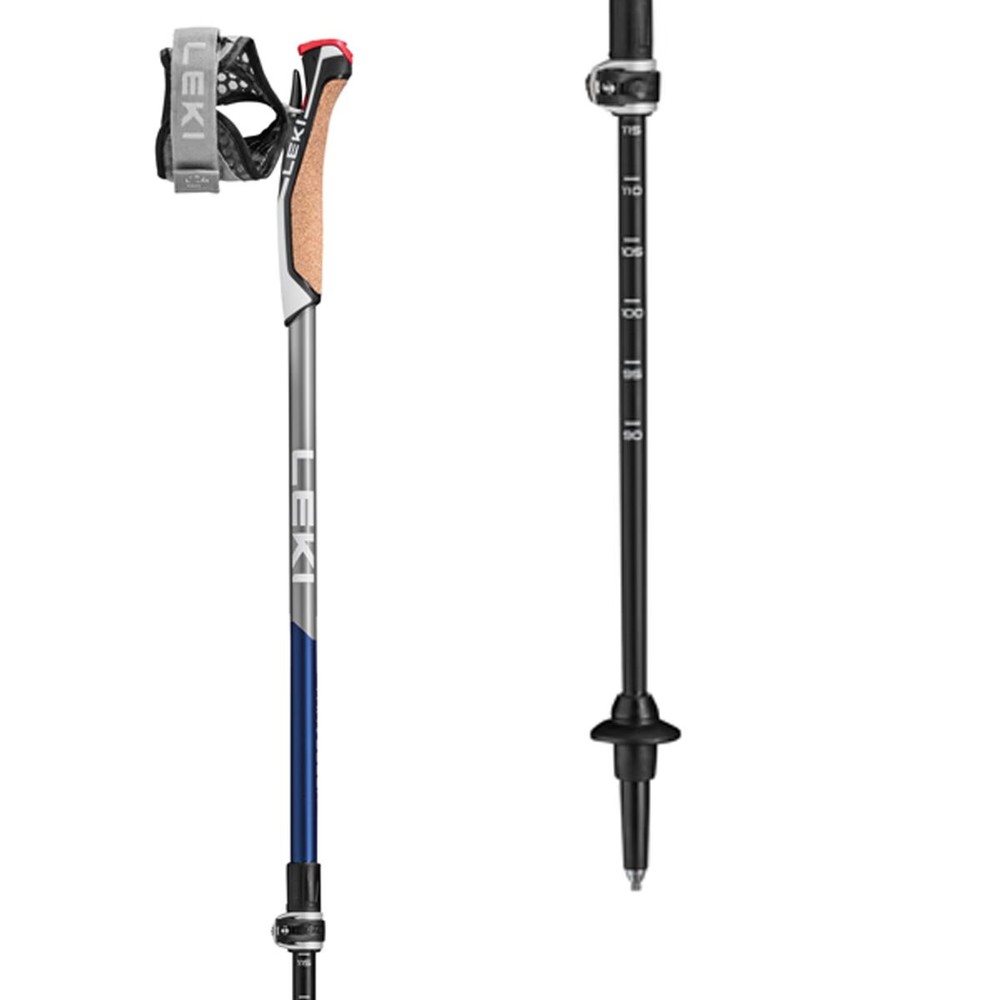 LEKI Traveller Carbon Trekking Poles Blue, One Size